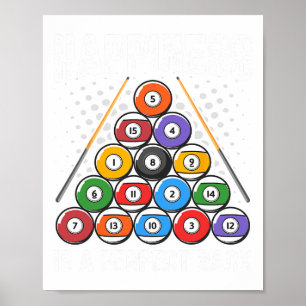 Póster La Felicidad Es Una Bandeja Perfecta - Snooker Bil