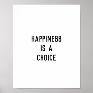 Póster La felicidad es una elección