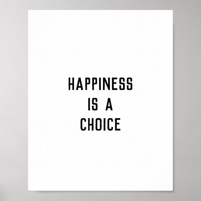 Póster La felicidad es una elección (Frente)