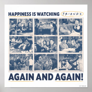 Póster La felicidad es ver FRIENDS™ una y otra vez