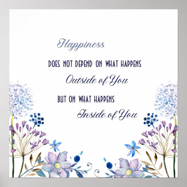 Póster La felicidad se siente bien Verse Poster (Frente)