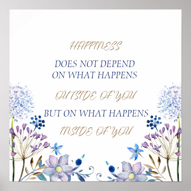 Póster La felicidad se siente bien Verse Poster (Frente)