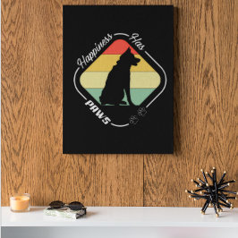 Póster La felicidad tiene diseño de garras