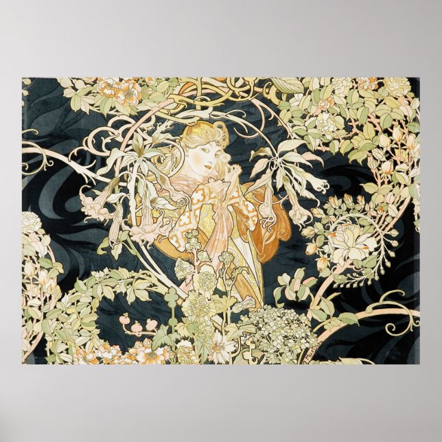 Póster La feminidad de Mucha a la guerita (Frente)