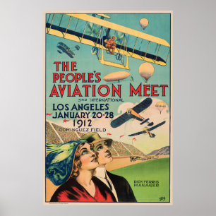 Póster La Feria de Aviación del Pueblo