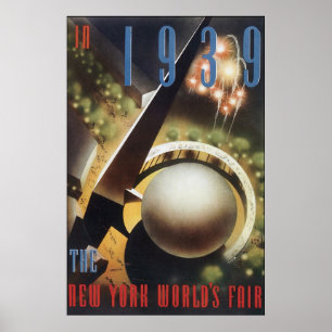 Póster La feria de mundo de Nueva York 1939