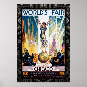 Póster La Feria Mundial de Chicago de 1933