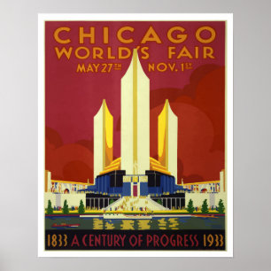 Póster La Feria Mundial de Chicago de 1933