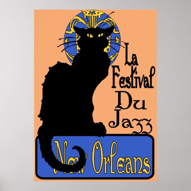 Póster La Festival Du Jazz, Chat Noir (Frente)