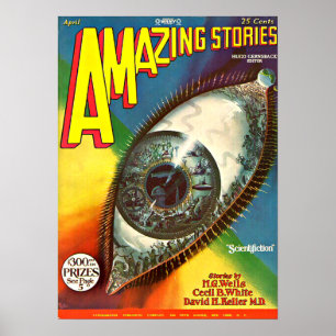 Póster La ficción científica del futuro de los vírgenes