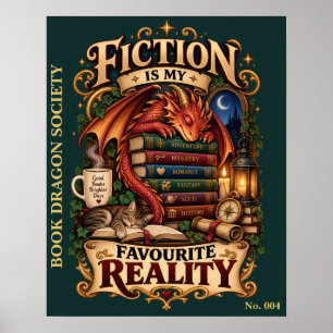 Póster La ficción es mi realidad favorita   Dragón de los