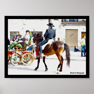Póster La fiesta de bienvenida de los caballos