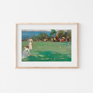 Póster La fiesta de croquet Sir John Lavery