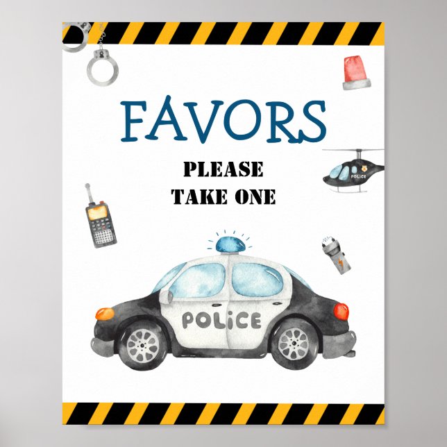 Póster La fiesta de cumpleaños de la policía infantil fav (Frente)
