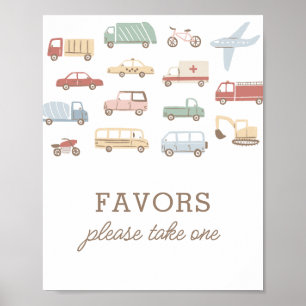 Póster La fiesta de cumpleaños del transporte favorece el
