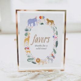 Póster La fiesta de cumpleaños Safari Jungle favorece al