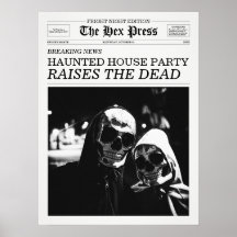 La fiesta de la casa embrujada del periódico The H