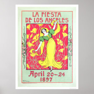 Póster La Fiesta de Los Ángeles 1897