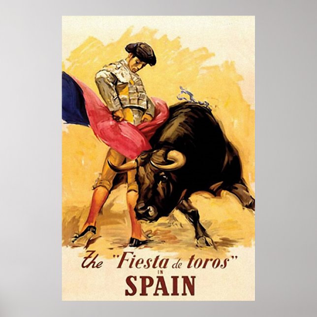 Póster La Fiesta De Toros En España (Frente)