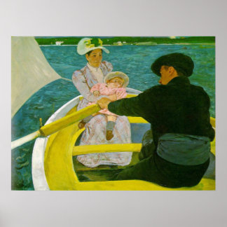 Póster La Fiesta del barco, Mary Cassatt