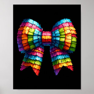 Póster La Fiesta mexicana Coquette Bow Cinco De Mayo
