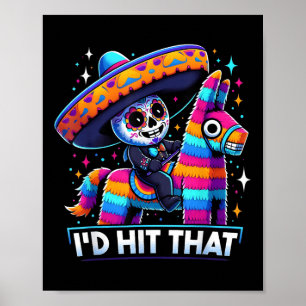 Póster La Fiesta Mexicana Pinatas Logró Que Cinco De M