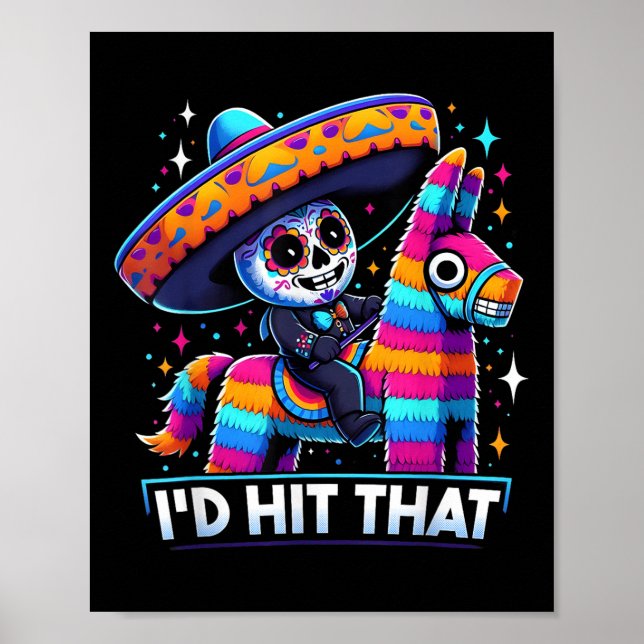 Póster La Fiesta Mexicana Pinatas Logró Que Cinco De M (Frente)