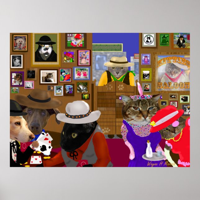 Póster La Figura 3 del Saloon (Frente)