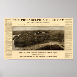 Póster La Filadelfia de hoy - 1908