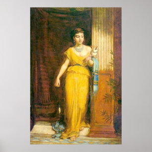 Póster La Fileuse, de John William Waterhouse, 1874