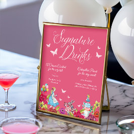 Póster La Firma Bebe Alicia Vintage En El País De Las Mar