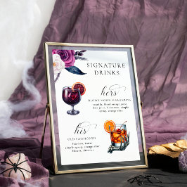 Póster La firma bebe morado y negro 'hasta la muerte