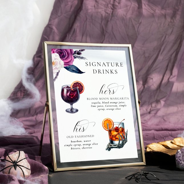 Póster La firma bebe morado y negro 'hasta la muerte (Subido por el creador)