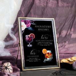 Póster La firma bebe morado y negro 'hasta la muerte