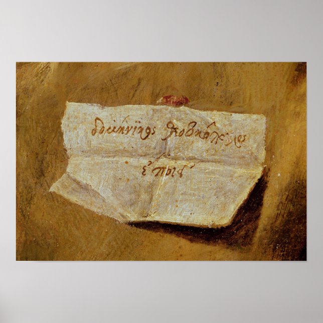 Póster La firma de El Greco (Frente)