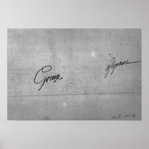 Póster La firma de Jean-Baptiste Greuze