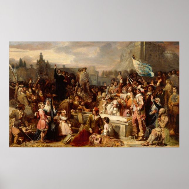 Póster La firma del Pacto Nacional (Frente)