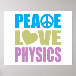 Póster La física del amor por la paz