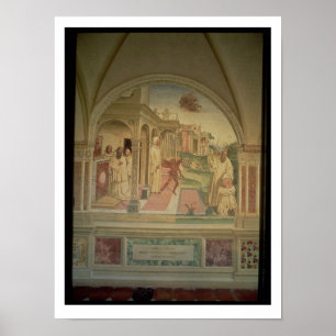 Póster La Flagelación de San Benedicto, de la vida de