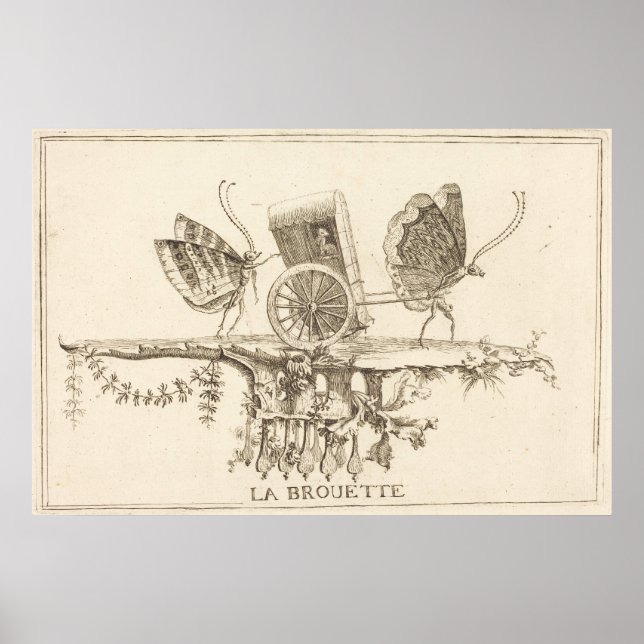 Póster La flecha de la rueda, en o después de 1756 (Frente)