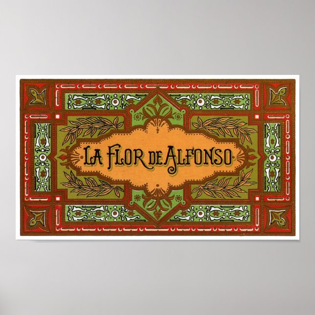 Póster La flor de Alfonso (Frente)