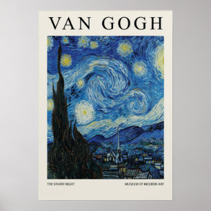 Póster La Flor de La Noche Estrellada