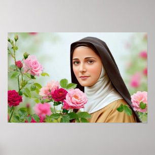 Póster La flor pequeña: St. Thérèse de Lisieux