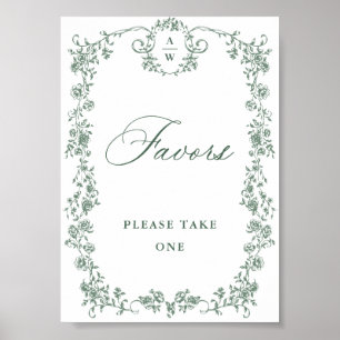 Póster La flor verde favorece el Rótulo de la orquesta vi