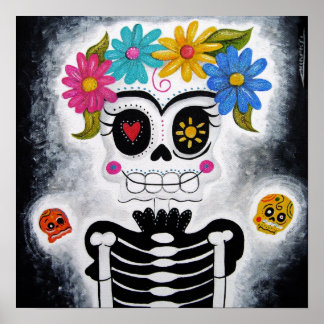 Póster La florida impresora Skull