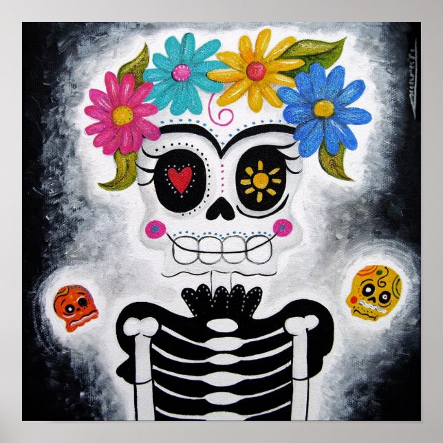 Póster La florida impresora Skull (Frente)