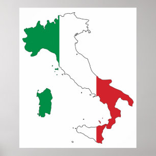 Póster La forma de Italia
