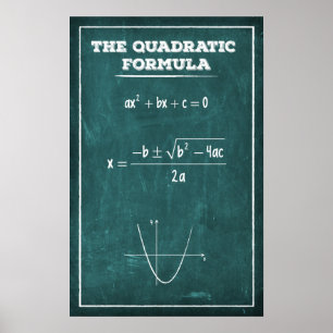 Póster La fórmula cuadrática
