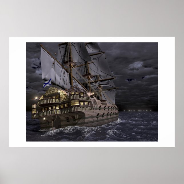 Póster La Fortaleza Navegante (Frente)