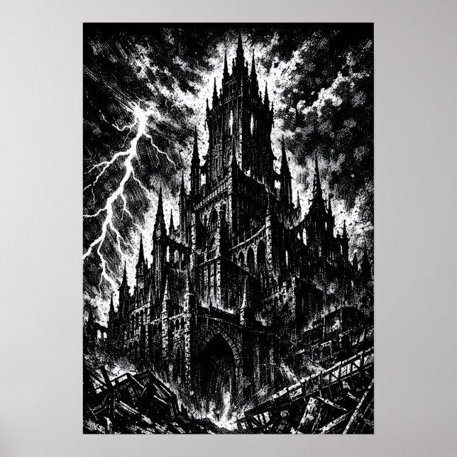 Póster La Fortaleza Negra por BurnsInHell (Frente)